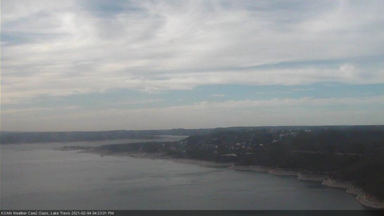 Lake Travis webcam, February 4, 2021 4:25 PM CT