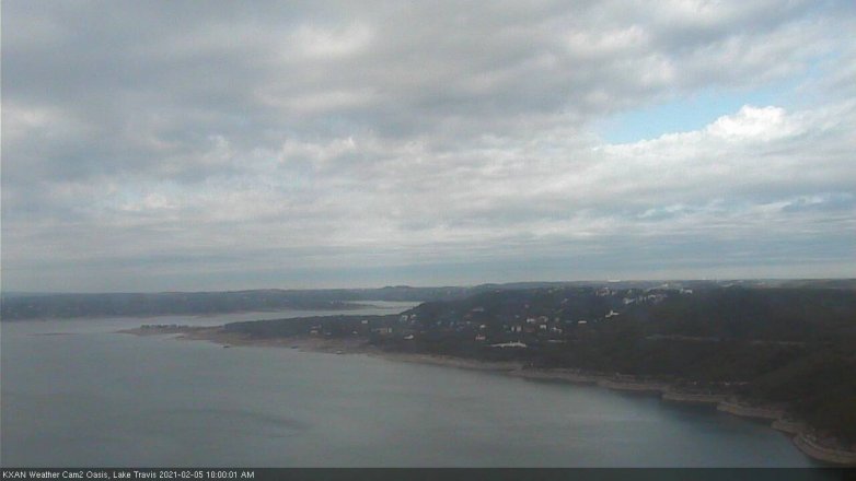 Lake Travis webcam, February 5, 2021 10:00 AM CT