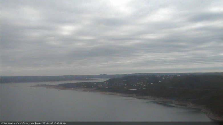 Lake Travis webcam, February 5, 2021 10:45 AM CT