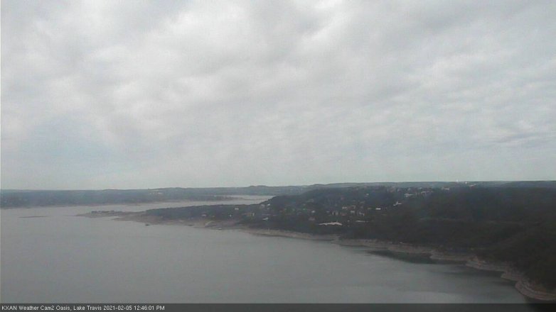 Lake Travis webcam, February 5, 2021 12:45 PM CT