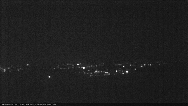 Lake Travis webcam, February 5, 2021 7:25 PM CT