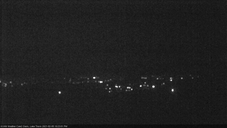 Lake Travis webcam, February 5, 2021 10:25 PM CT
