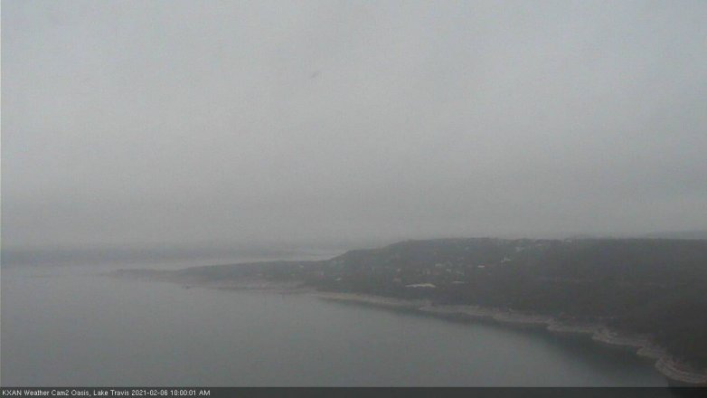 Lake Travis webcam, February 6, 2021 10:00 AM CT