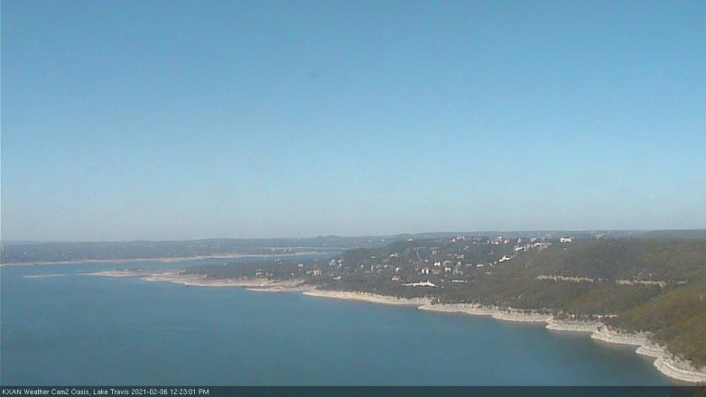 Lake Travis webcam, February 6, 2021 12:25 PM CT