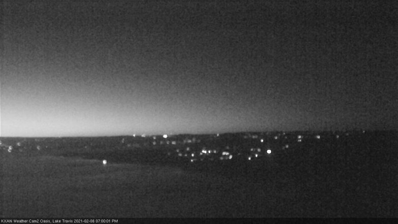 Lake Travis webcam, February 6, 2021 7:00 PM CT