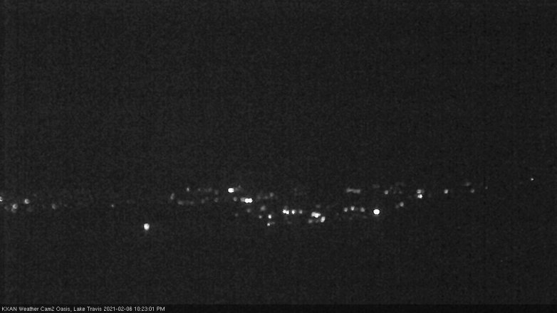 Lake Travis webcam, February 6, 2021 10:25 PM CT
