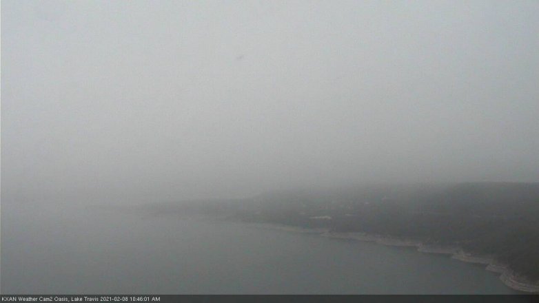 Lake Travis webcam, February 8, 2021 10:45 AM CT