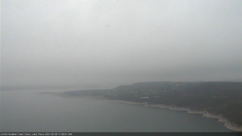 Lake Travis webcam, February 8, 2021 11:00 AM CT