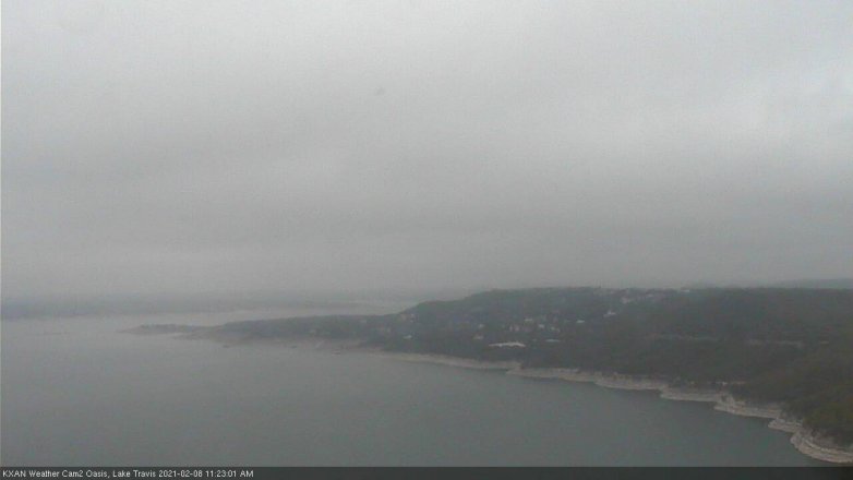 Lake Travis webcam, February 8, 2021 11:25 AM CT