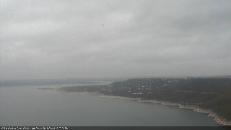 Lake Travis webcam, February 8, 2021 12:25 PM CT