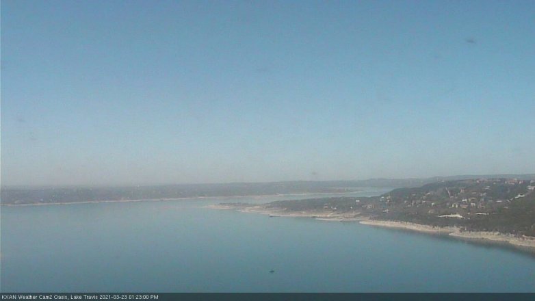 Lake Travis webcam, March 23, 2021 1:25 PM CT