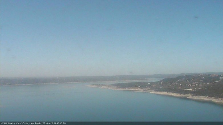 Lake Travis webcam, March 23, 2021 1:45 PM CT