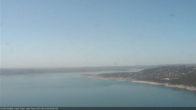 Lake Travis webcam, March 23, 2021 3:00 PM CT