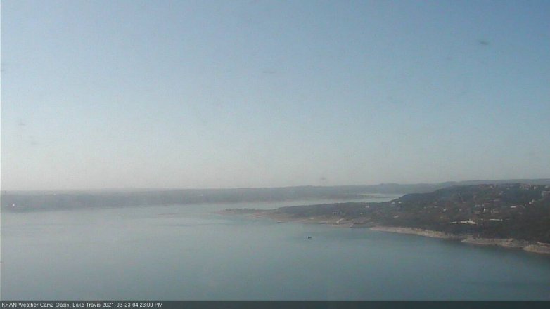 Lake Travis webcam, March 23, 2021 4:25 PM CT