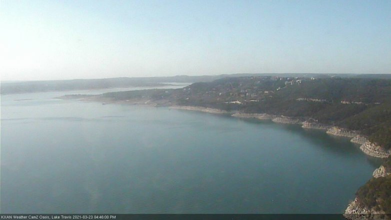 Lake Travis webcam, March 23, 2021 4:45 PM CT