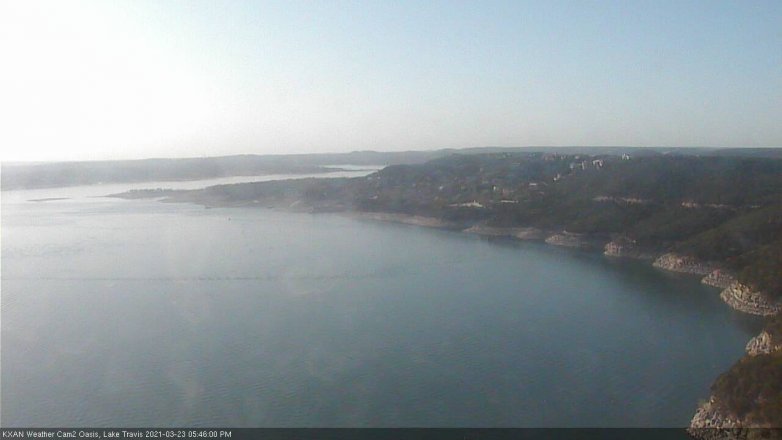 Lake Travis webcam, March 23, 2021 5:45 PM CT