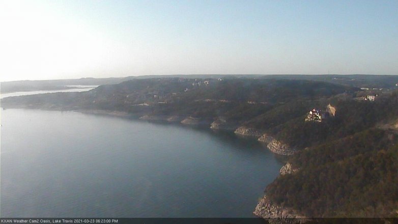 Lake Travis webcam, March 23, 2021 6:25 PM CT