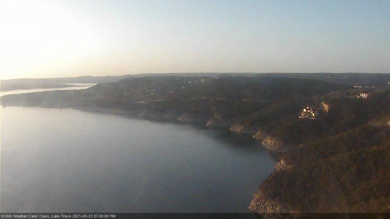 Lake Travis webcam, March 23, 2021 7:00 PM CT