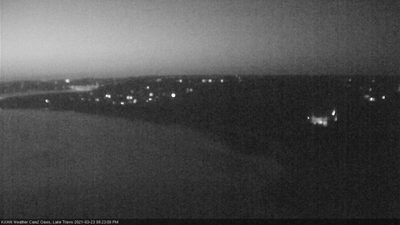 Lake Travis webcam, March 23, 2021 8:25 PM CT