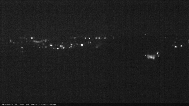 Lake Travis webcam, March 23, 2021 9:00 PM CT