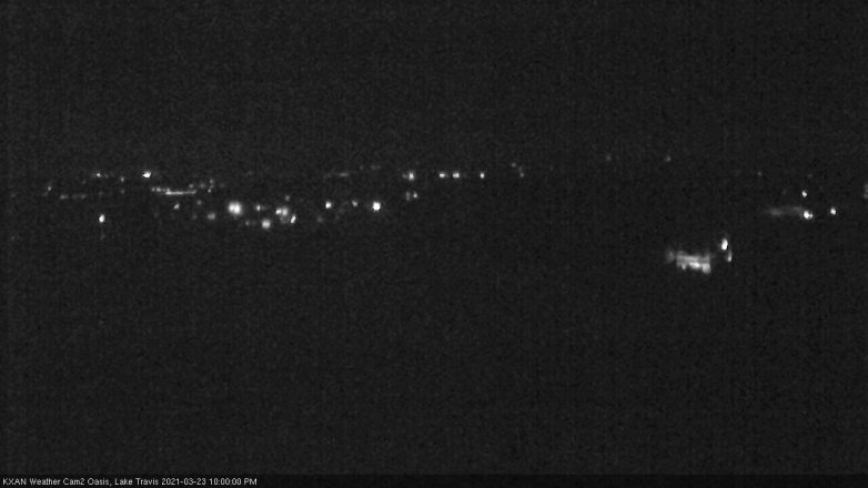 Lake Travis webcam, March 23, 2021 10:00 PM CT