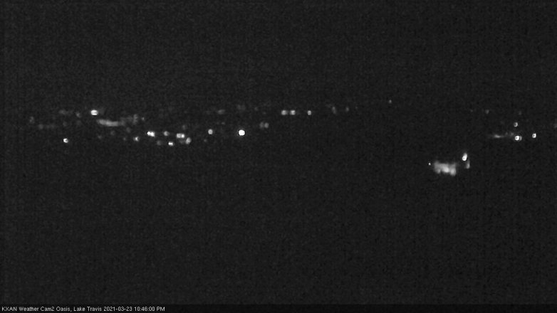 Lake Travis webcam, March 23, 2021 10:45 PM CT