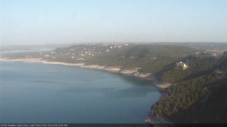 Lake Travis webcam, March 24, 2021 9:25 AM CT