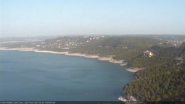Lake Travis webcam, March 24, 2021 10:00 AM CT