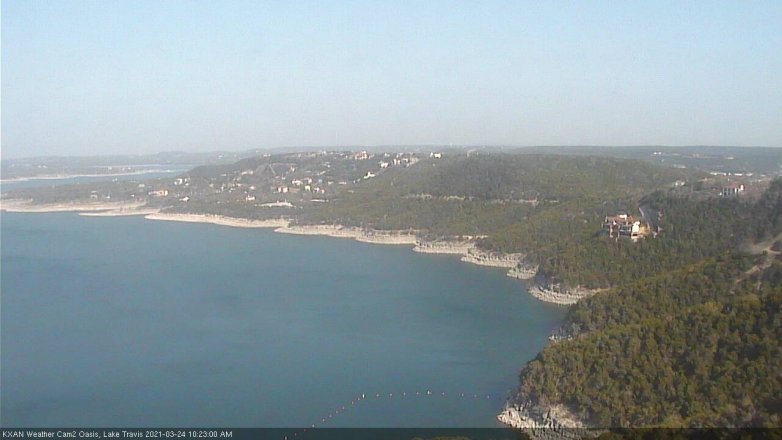 Lake Travis webcam, March 24, 2021 10:25 AM CT
