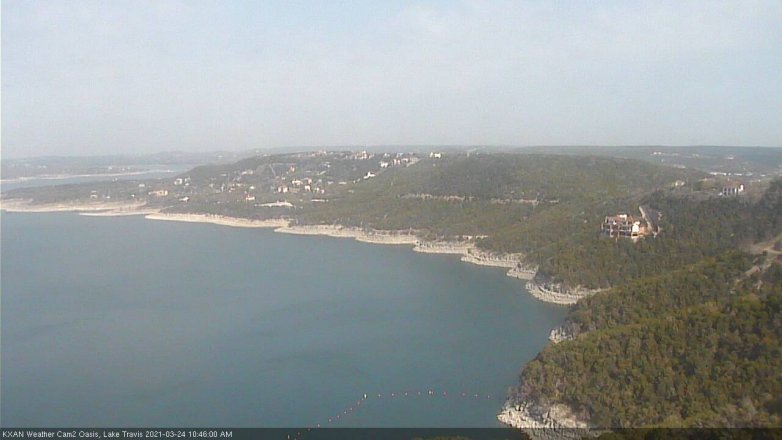 Lake Travis webcam, March 24, 2021 10:45 AM CT