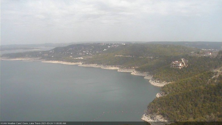 Lake Travis webcam, March 24, 2021 11:00 AM CT