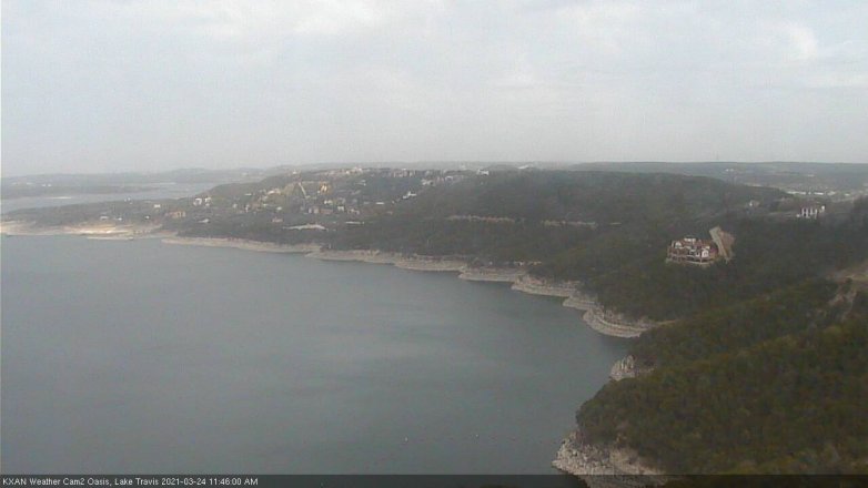 Lake Travis webcam, March 24, 2021 11:45 AM CT