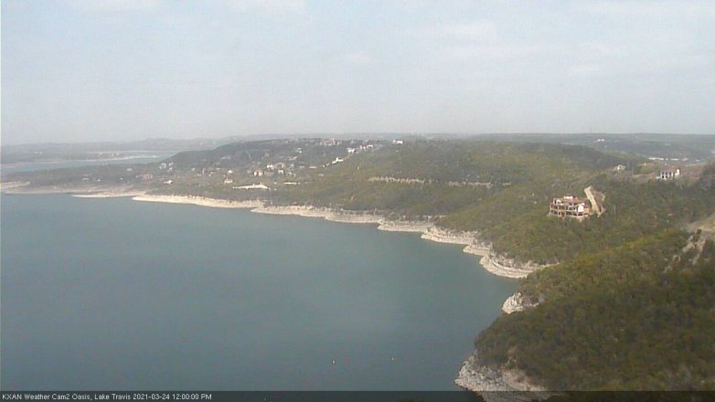 Lake Travis webcam, March 24, 2021 12:00 PM CT