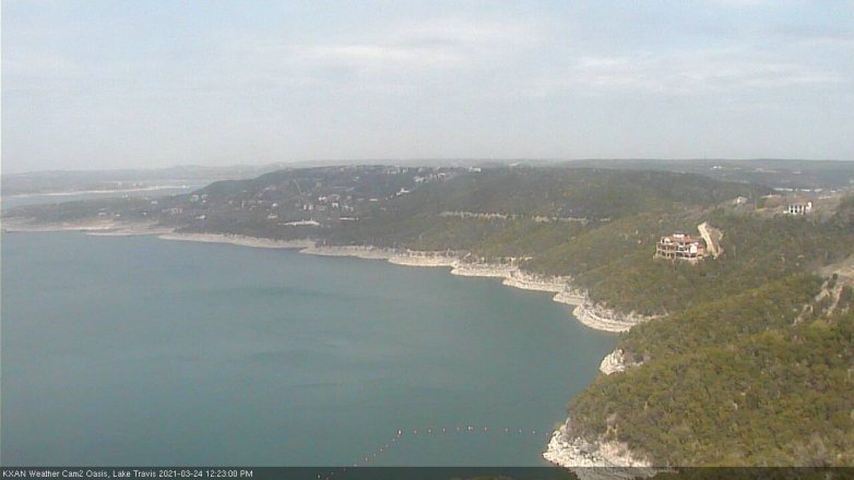 Lake Travis webcam, March 24, 2021 12:25 PM CT
