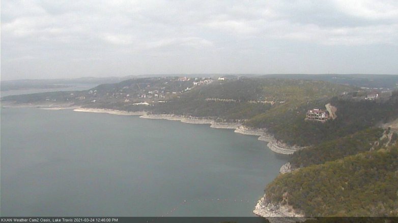 Lake Travis webcam, March 24, 2021 12:45 PM CT