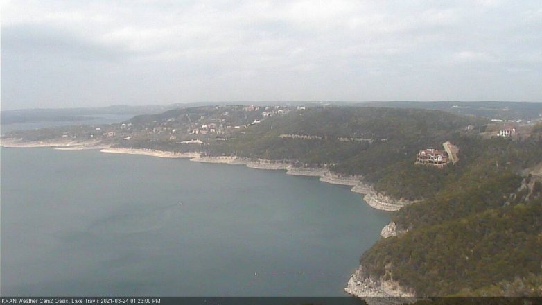 Lake Travis webcam, March 24, 2021 1:25 PM CT