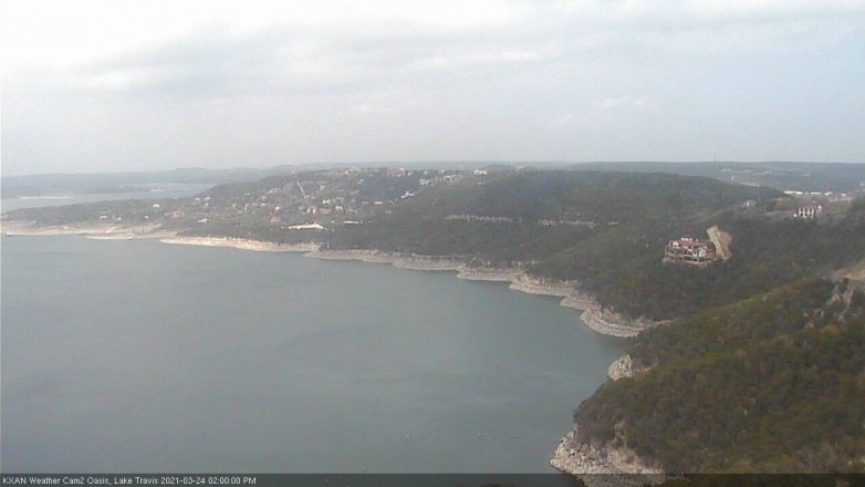 Lake Travis webcam, March 24, 2021 2:00 PM CT