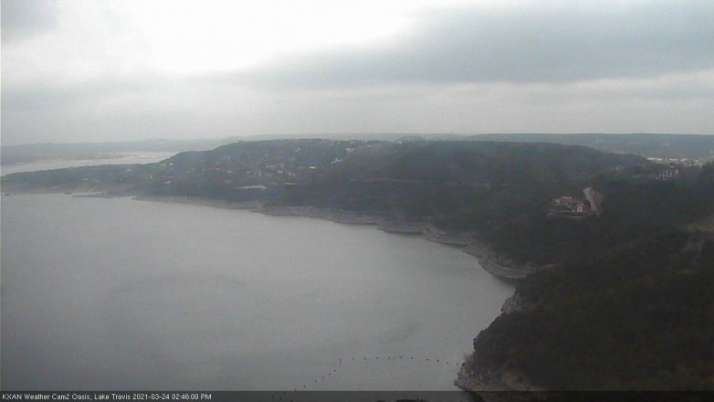 Lake Travis webcam, March 24, 2021 2:45 PM CT