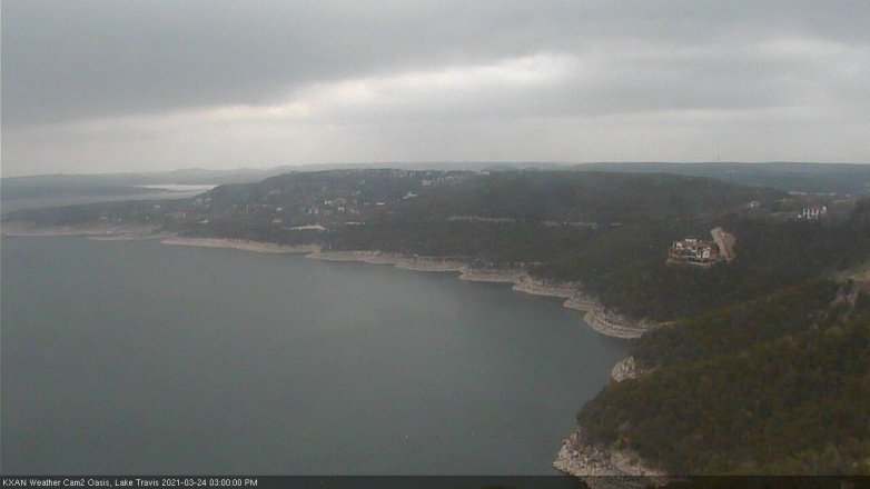 Lake Travis webcam, March 24, 2021 3:00 PM CT