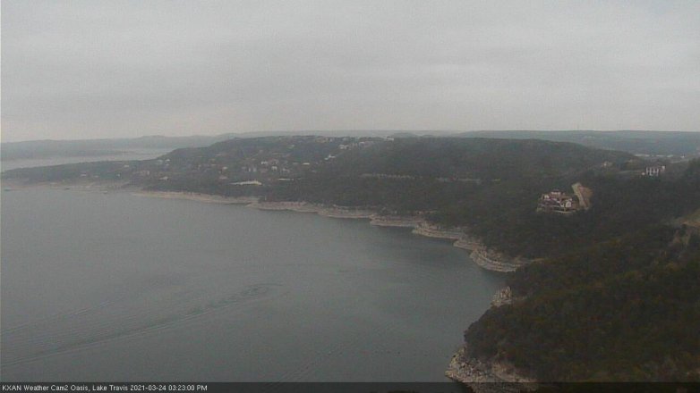 Lake Travis webcam, March 24, 2021 3:25 PM CT