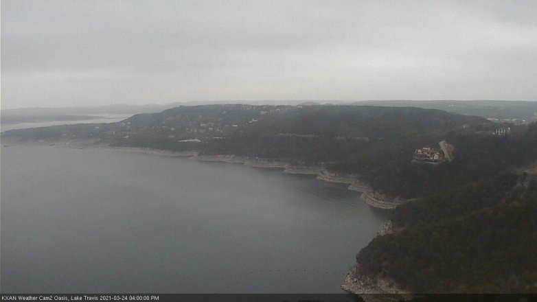 Lake Travis webcam, March 24, 2021 4:00 PM CT