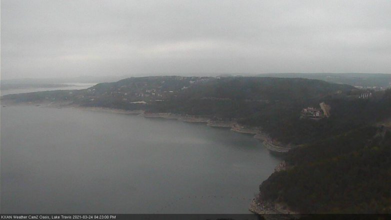 Lake Travis webcam, March 24, 2021 4:25 PM CT