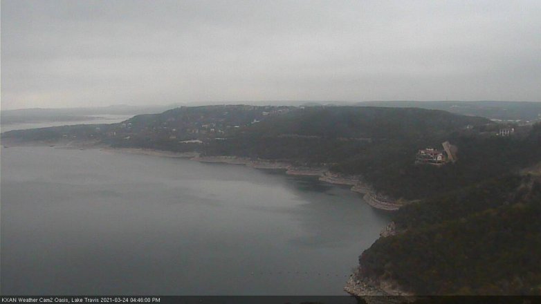 Lake Travis webcam, March 24, 2021 4:45 PM CT