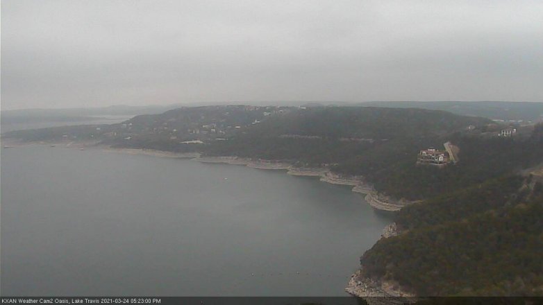 Lake Travis webcam, March 24, 2021 5:25 PM CT