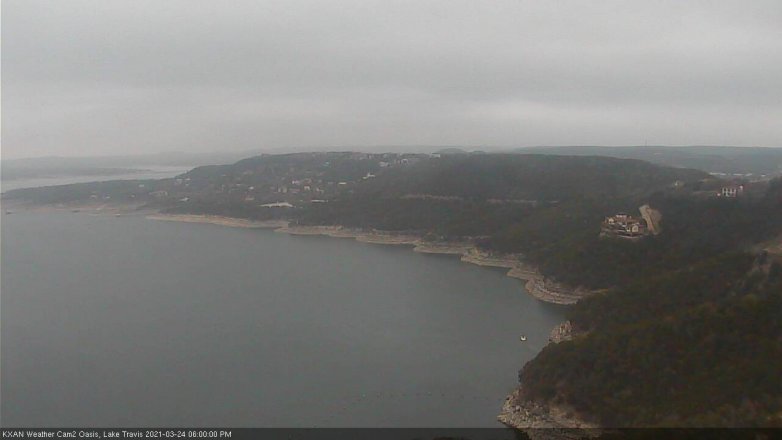 Lake Travis webcam, March 24, 2021 6:00 PM CT