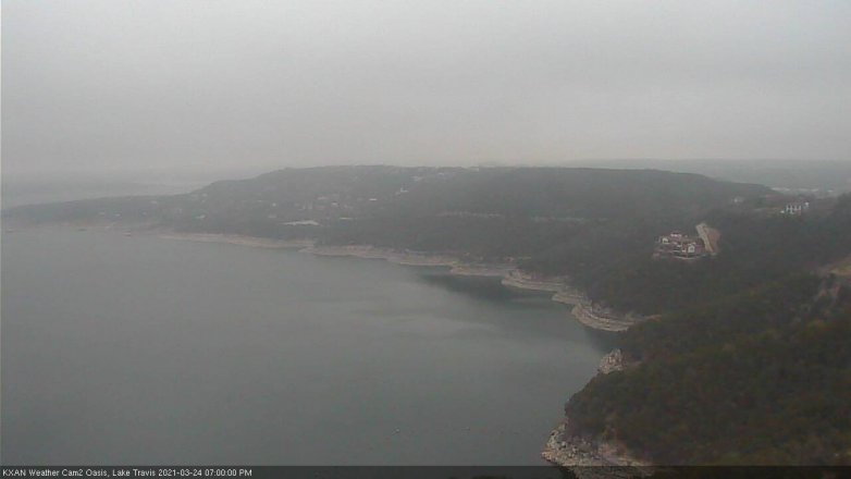 Lake Travis webcam, March 24, 2021 7:00 PM CT