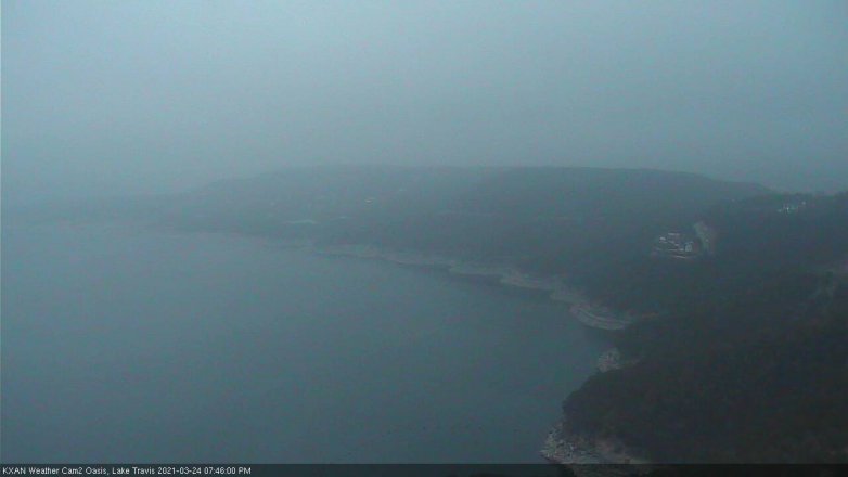 Lake Travis webcam, March 24, 2021 7:45 PM CT