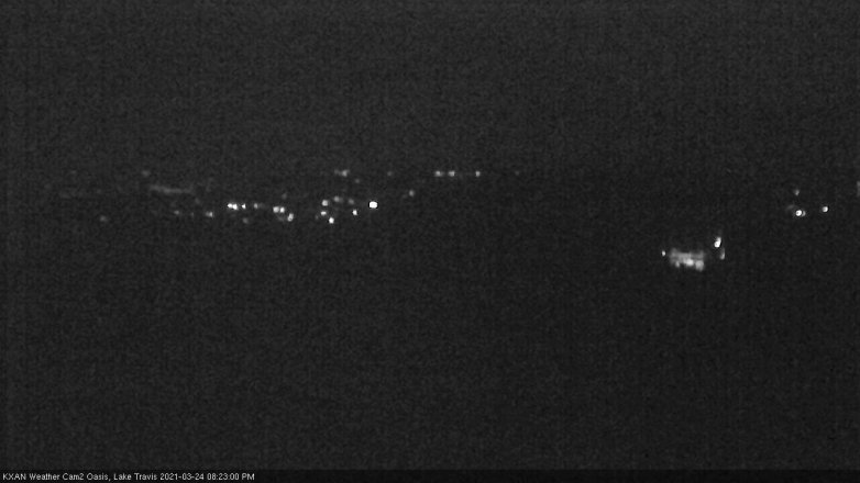 Lake Travis webcam, March 24, 2021 8:25 PM CT