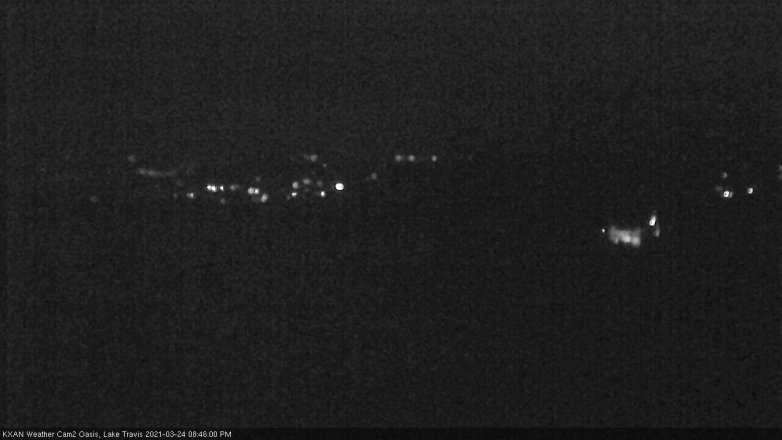 Lake Travis webcam, March 24, 2021 8:45 PM CT