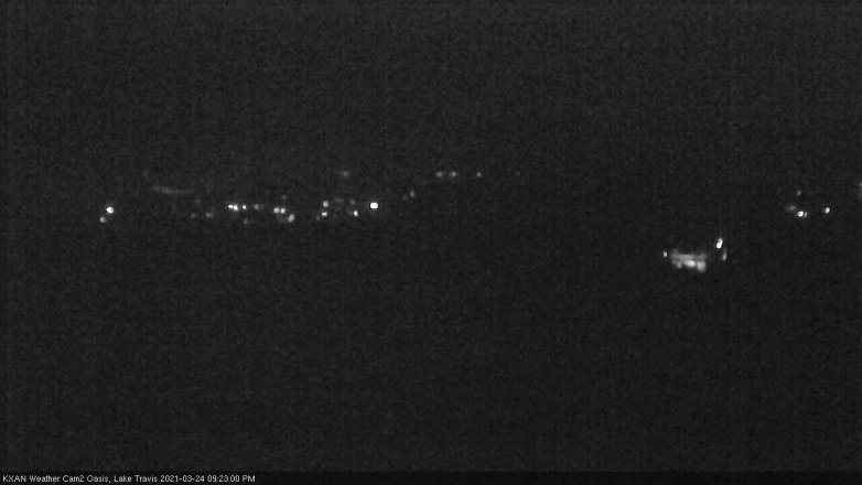 Lake Travis webcam, March 24, 2021 9:25 PM CT